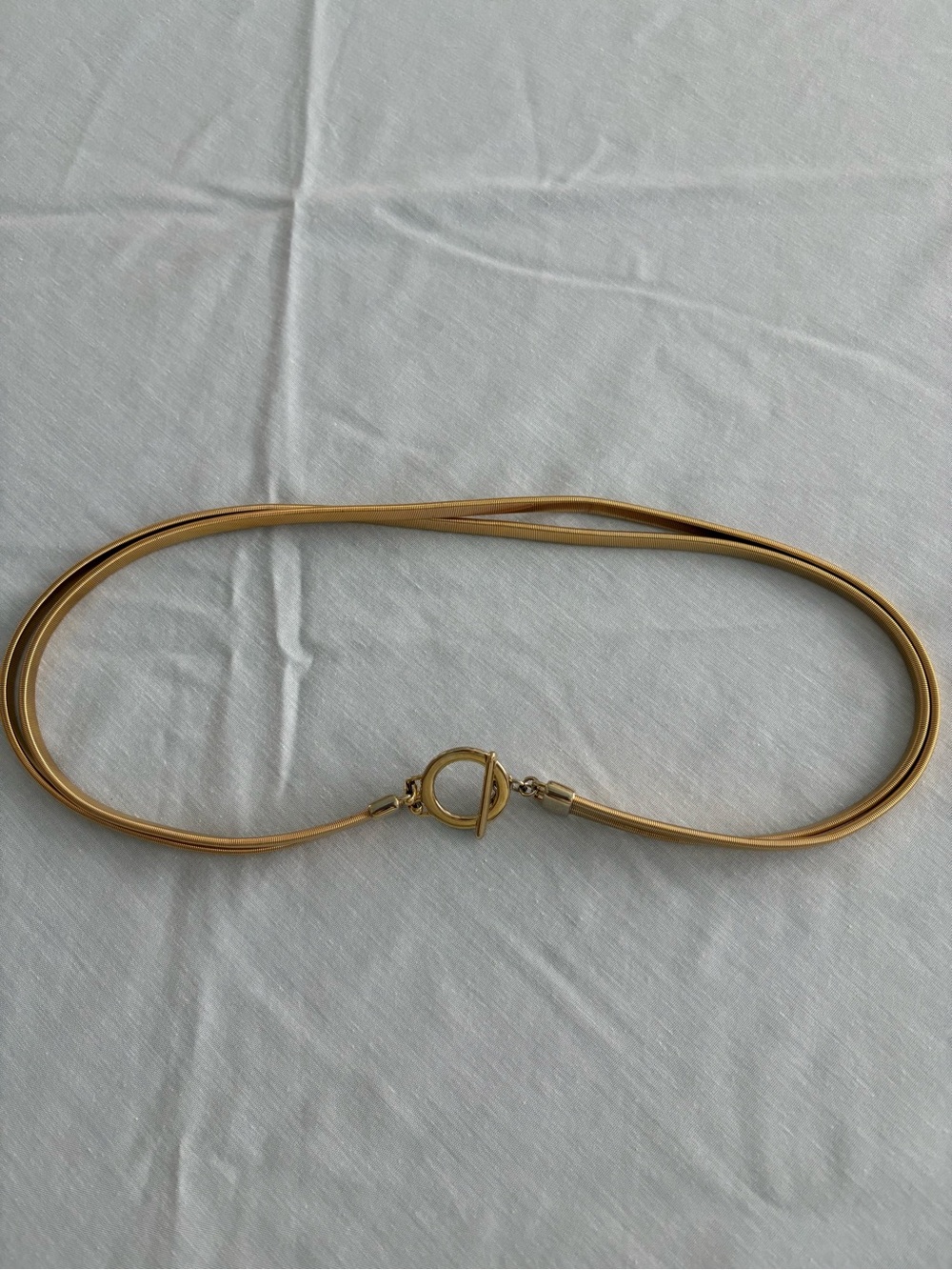 Gold Toggle Closure Waist Chain Belt
